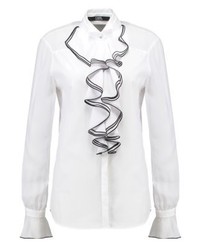 weiße Bluse mit Knöpfen von Karl Lagerfeld
