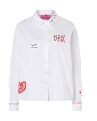 weiße Bluse mit Knöpfen von Lieblingsstück