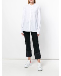 weiße Bluse mit Knöpfen von Rundholz Black Label