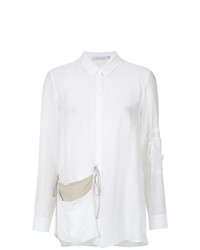 weiße Bluse mit Knöpfen von Mara Mac