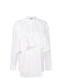 weiße Bluse mit Knöpfen von MSGM
