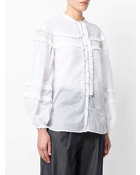 weiße Bluse mit Knöpfen von N°21