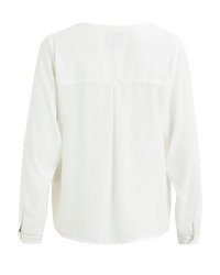 weiße Bluse mit Knöpfen von Object
