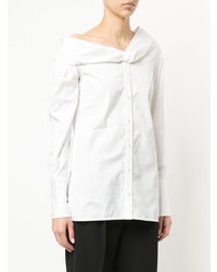 weiße Bluse mit Knöpfen von Victoria Victoria Beckham