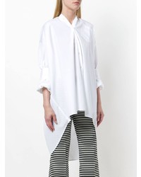 weiße Bluse mit Knöpfen von Erika Cavallini