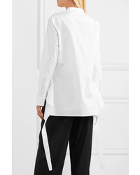 weiße Bluse mit Knöpfen von Jil Sander