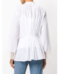 weiße Bluse mit Knöpfen von Etro