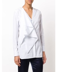 weiße Bluse mit Knöpfen von Calvin Klein 205W39nyc