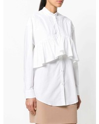 weiße Bluse mit Knöpfen von MSGM