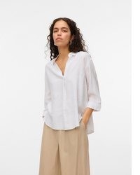 weiße Bluse mit Knöpfen von Vero Moda