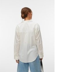 weiße Bluse mit Knöpfen von Vero Moda