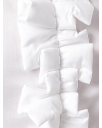 weiße Bluse mit Rüschen von Comme des Garcons