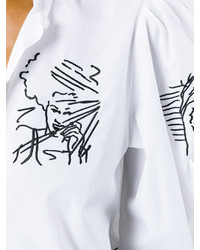 weiße Bluse mit Rüschen von Kenzo
