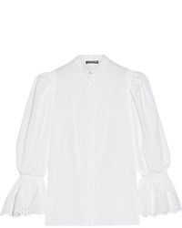 weiße Bluse von Alexander McQueen