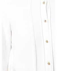 weiße Bluse von Oscar de la Renta