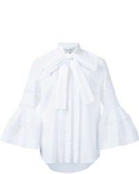 weiße Bluse von Carolina Herrera