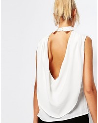 weiße Bluse von Fashion Union