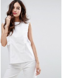 weiße Bluse von Fashion Union