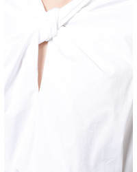weiße Bluse von Oscar de la Renta