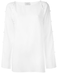 weiße Bluse von Lanvin