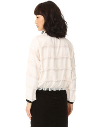 weiße Bluse von Rachel Comey