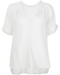 weiße Bluse von Raquel Allegra