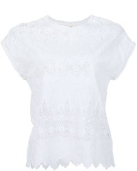 weiße Bluse von Ulla Johnson