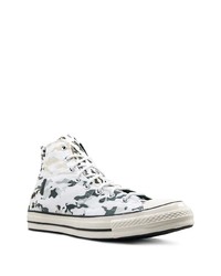 weiße Camouflage hohe Sneakers von Converse