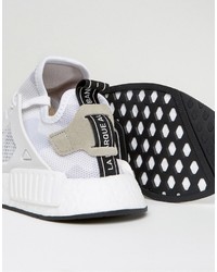 weiße Camouflage hohe Sneakers von adidas