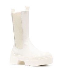 weiße Chelsea Boots aus Leder von Vic Matie