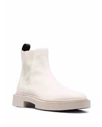 weiße Chelsea Boots aus Leder von Giuseppe Zanotti