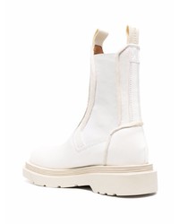 weiße Chelsea Boots aus Leder von Buttero