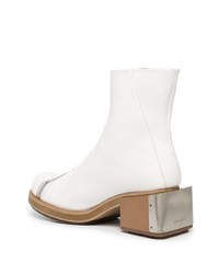 weiße Chelsea Boots aus Leder von Gmbh