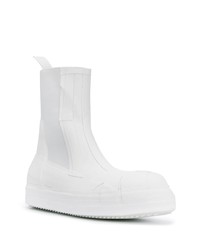 weiße Chelsea Boots aus Leder von Rick Owens