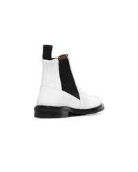 weiße Chelsea Boots aus Leder von Atp Atelier