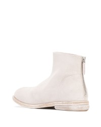 weiße Chelsea Boots aus Wildleder von Marsèll