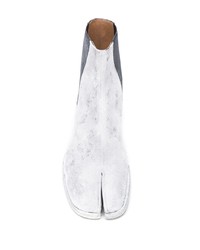 weiße Chelsea Boots aus Wildleder von Maison Margiela