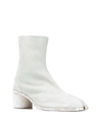 weiße Chelsea Boots aus Wildleder von Maison Margiela