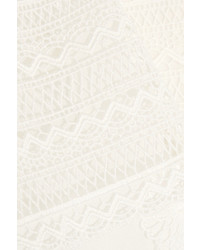 weiße Chiffon Bluse mit Rüschen von Giambattista Valli