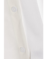 weiße Chiffon Bluse von DKNY