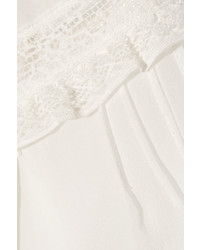 weiße Chiffon Bluse von Needle & Thread