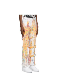 weiße Mit Batikmuster Chinohose von Who Decides War by MRDR BRVDO