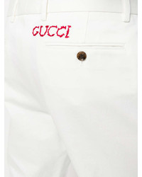 weiße Chinohose von Gucci