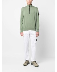 weiße Chinohose von Stone Island