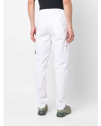 weiße Chinohose von Stone Island