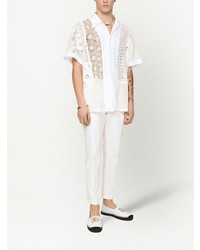 weiße Chinohose von Dolce & Gabbana