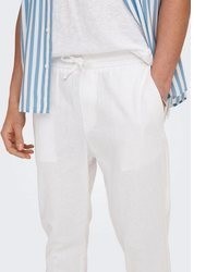 weiße Chinohose von ONLY & SONS