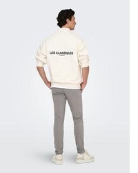 weiße Chinohose von ONLY & SONS