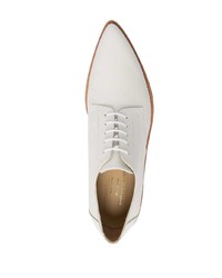 weiße Chukka-Stiefel aus Leder von Comme Des Garcons Homme Plus