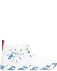 weiße Chukka-Stiefel aus Leder von Del Toro Shoes